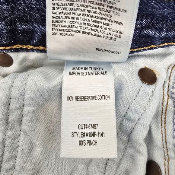 Agolde Women's Straight Leg Jeans - Dark Blue - Picture 9 of 9